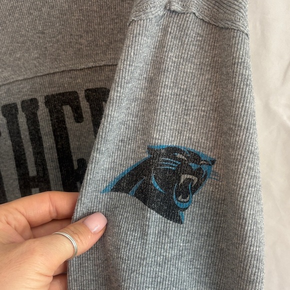 47 Brand Gray Panthers Women's Crew Neck Sweater - Picture 7 of 7